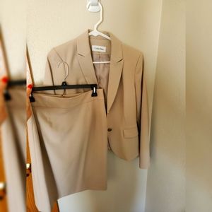 Calvin Klein Women's Tan Skirt Suit Set